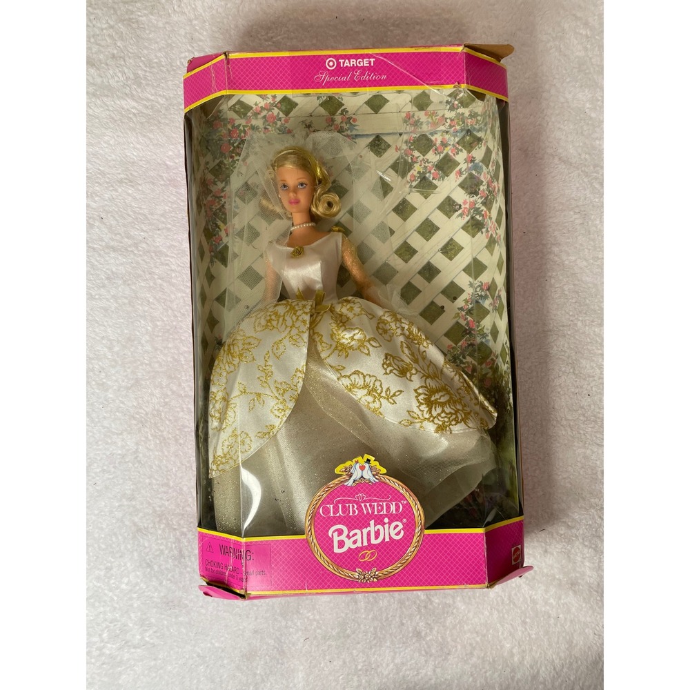 Vintage 1997 Club Wedd Barbie‎ Target Special Edition Bridal Doll 18717 NIB